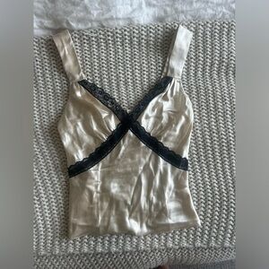 NWT Reformation Top Silk Lace